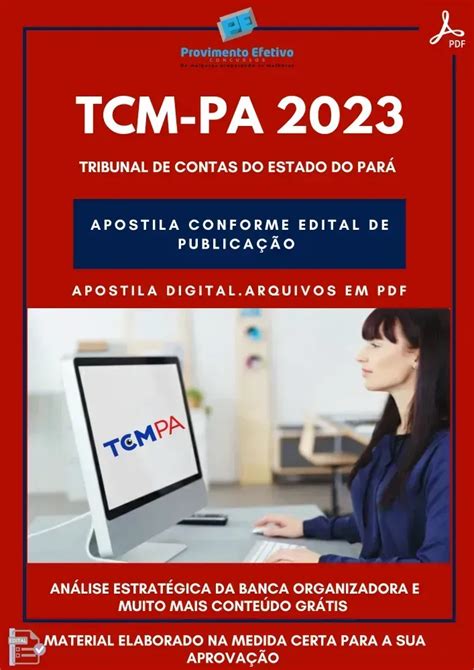 Provimento Efetivo Concursos Apostila TCM PA Técnico de Controle