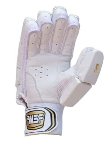 Velcro White Wsf Sports Cbg Cricket Batting Gloves Size Large At