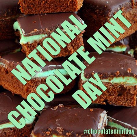 National Chocolate Mint Day - February 19, 2016 | Mint chocolate ...