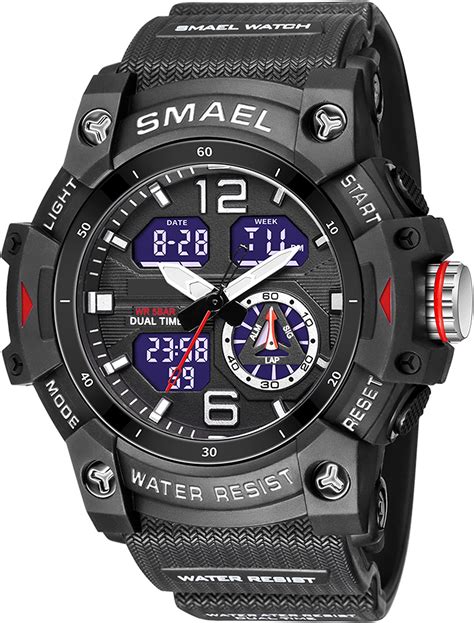 Findtime Herren Milit R Uhr Digital Sportuhr Outdoor Chronograph Analog