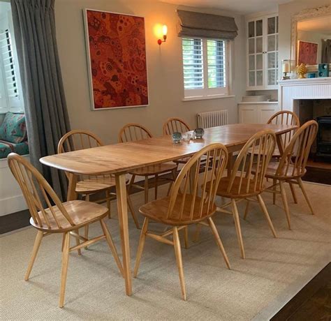 Ercol Grand Windsor Extending Dining Table Professionally Restored Mint Condition Circa 1960