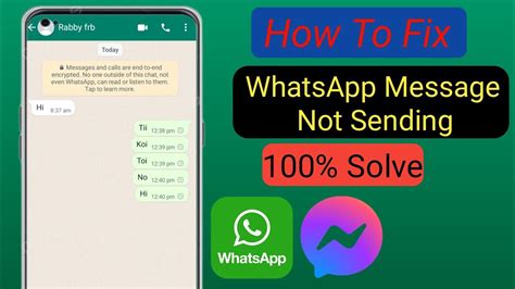 How To Fix Whatsapp Message Not Sending Problem Fix Message Not