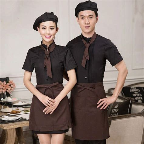 Uniforms Cafeteria Uniforms Cafe In 2020 Restaurant Uniforms Work Wear Women Waiter Uniform