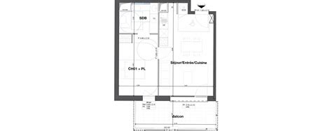 Plan Appartement T2 De 42 18 M² Neuf à Camblanes Et Meynac Résidence