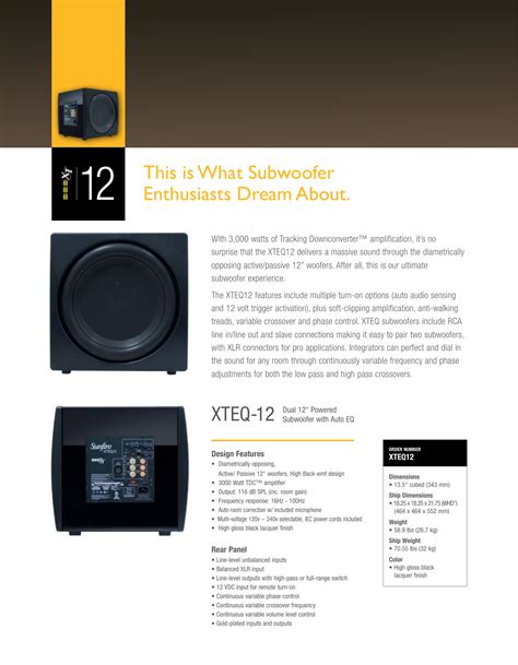 Pdf Sunfire XTEQ Brochure