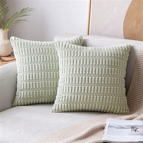 Amazon MIULEE Pack Of 2 Corduroy Decorative Throw Pillow Covers