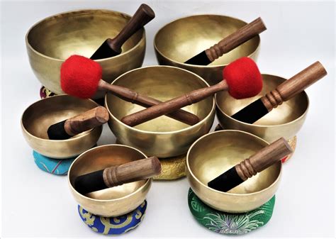 Chakra Tuned Authentic Handmade Seven Chakra Singing Bowls Tibetan Singing Bowls For Meditation