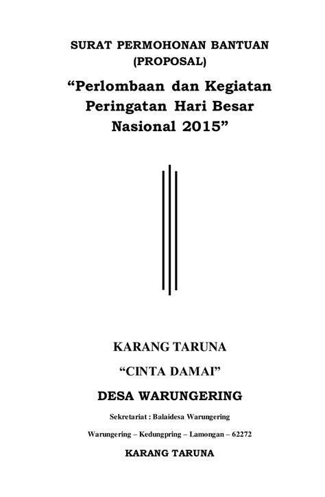 Contoh Proposal Pengajuan Dana Kegiatan Lomba Paskibr