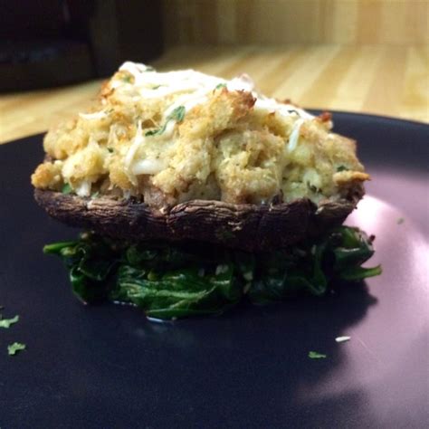 Stuffed Portobello Mushroom Caps Recipe | Allrecipes