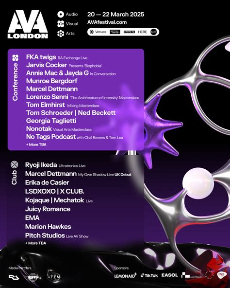 AVA revela artistas para conferencia y club del 20 al 22 de Marzo en