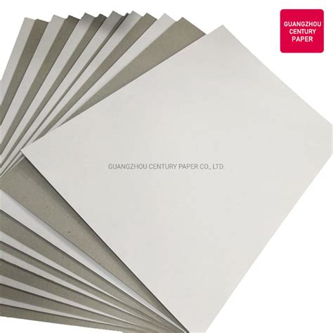 Recycled White Grey Back Duplex Board Papers White Back Duplex Boards