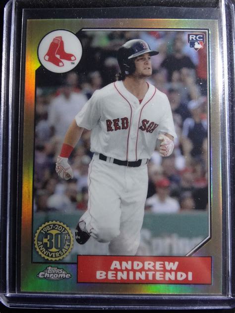 2017 Topps Chrome 87T 25 Andrew Benintendi Boston Red Sox Baseball