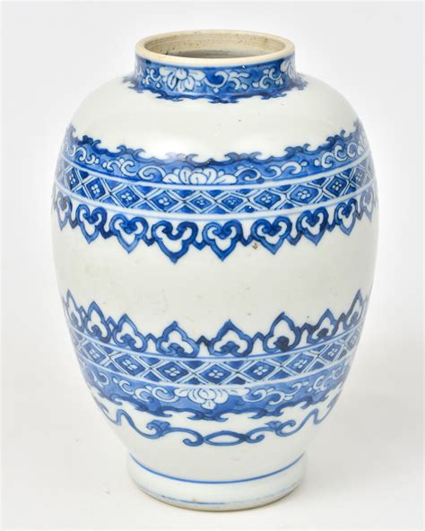 Vaso bojudo em porcelana chinesa do séc XVII período