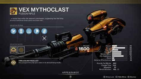 Destiny How To Get Vex Mythoclast Gamer Empire