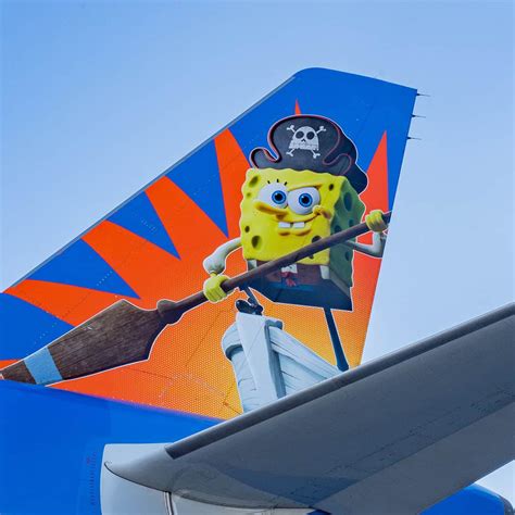 Playful Allegiant SpongeBob A320 Lifts Spirits With Bikini Bottom Charm
