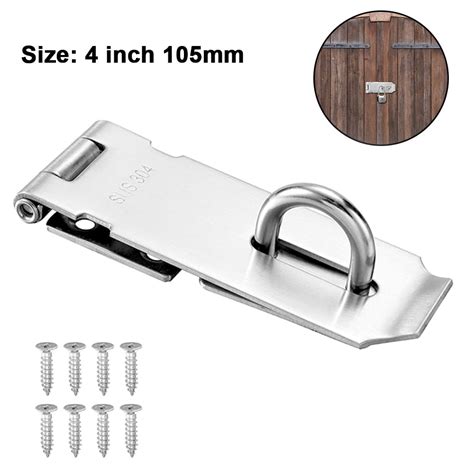 1PCS Stainless Steel Padlock Hasp,Door Hinge Lock Padlock,Stainless ...