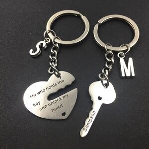 Key To My Heart Keychain He Who Holds The Key Can Unlock My Heart