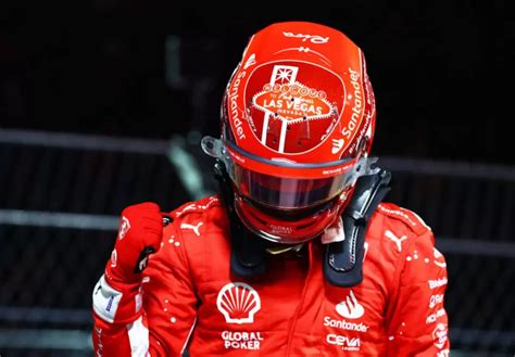 Ferrari S Charles Leclerc Takes Pole Position For Las Vegas Grand Prix