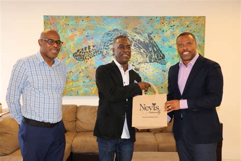 Premier Brantley Nta Welcome Tourism Ambassador Brian Major Back To Nevis Nia