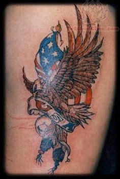 32 Best Patriotic Eagle Tattoos images | Eagle tattoos, Tattoos, American flag tattoo