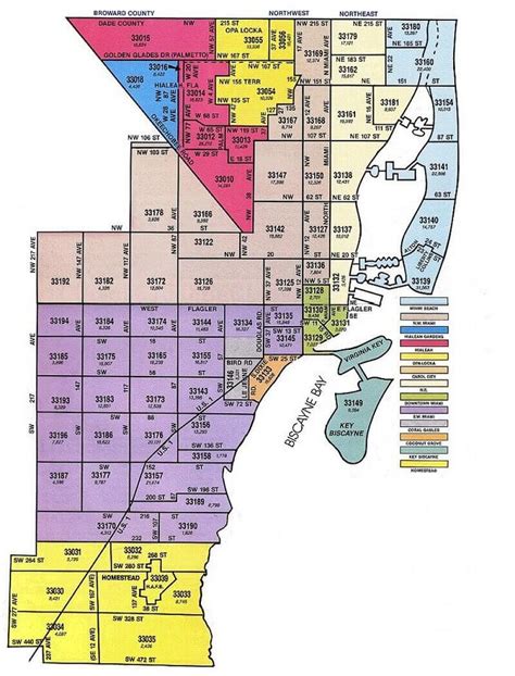 Mapa De Zip Code En Miami