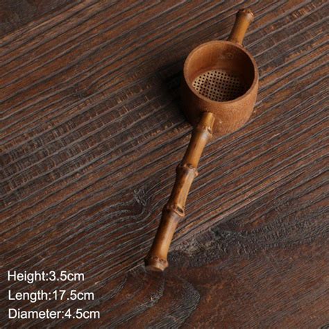 Eleanos Home Portable Tea Strainers Bamboo Rattan Gourd Shaped Tea