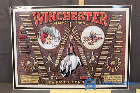 Winchester Repeating Arms Co. Tin Sign