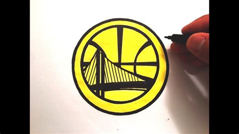 How To Draw The Golden State Warriors Logo Youtube