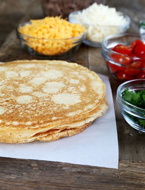 Gluten Free Cornmeal Crepes Taco Fillings Recipe Crepe Recipe Savory Sweet Crepes Crepes