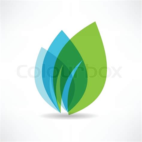 Environmental Leaves Icon Stock Vector Colourbox