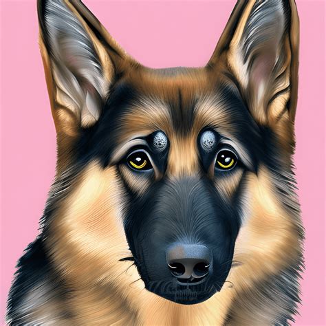 Female German Shepherd Kawaii Chibi Graphic · Creative Fabrica