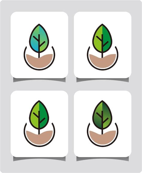 Premium Vector Growing Seed Go Green Logo Design Template