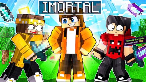 Fiquei IMORTAL No MINECRAFT POR 24 HORAS YouTube