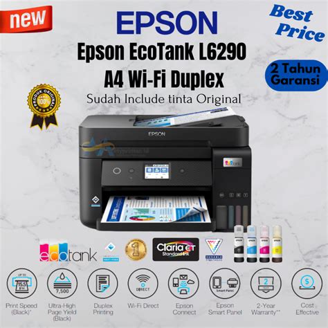 Jual Epson Ecotank L6290 A4 Wi Fi Duplex All In One Ink Tank Printer With Adf Shopee Indonesia