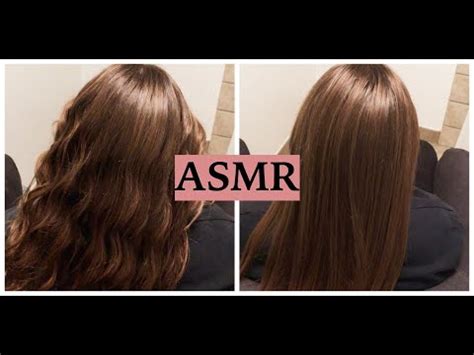 Asmr Straight To Curly Wavy Relaxing Hair Styling W Hair