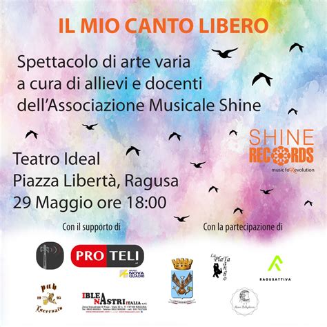 Il Mio Canto Libero Shine Records Ragusa