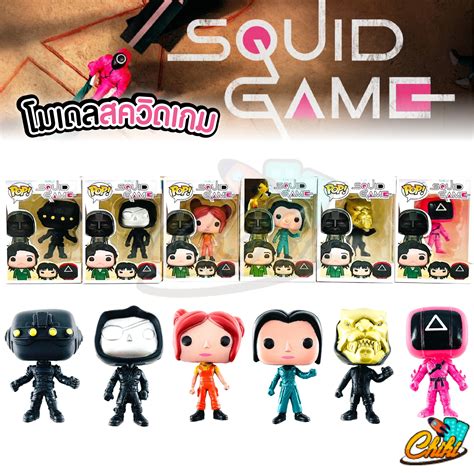 โมเดล Squid Game สควิดเกม เล่นลุ้นตาย พร้อมส่ง Squid Game Doll Masked Man Doll Model Resin