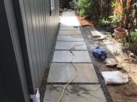 Pre Cut Bluestone Pathways And Patio With Decomposed Granit And