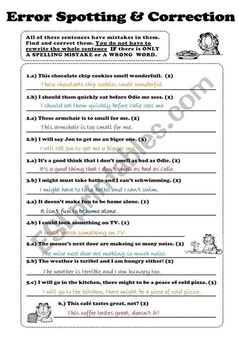 Spelling General Grammar Practice English Esl Worksheets Pdf And Doc Worksheets Library