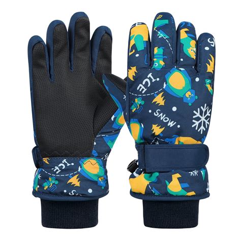 Zando Kids Outdoor Walking Snow Gloves for Toddler Boys & Girls ...