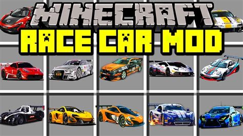 Minecraft Race Car Mod Drive And Race New Realistic Super Cars