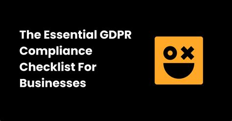 Gdpr Compliance Checklist Checklist Gg