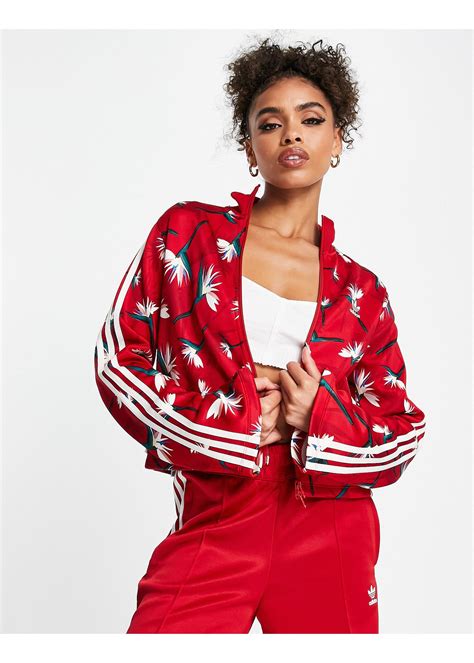 Adidas Originals X Thebe Magugu Beckenbauer Track Top In Red Lyst Canada