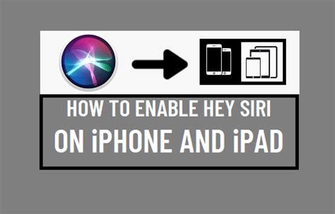 How To Enable Hey Siri On Iphone And Ipad Techwiser