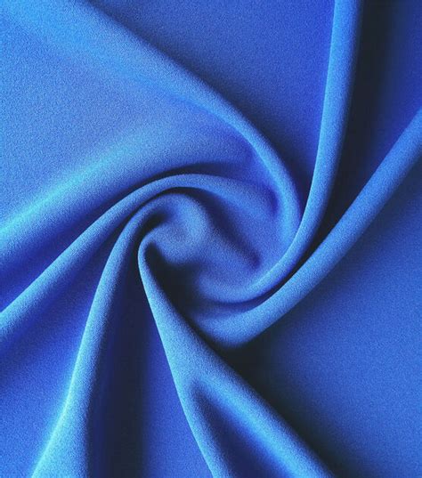 Stretch Crepe Knit Fabric Dazzling Blue Solids | JOANN