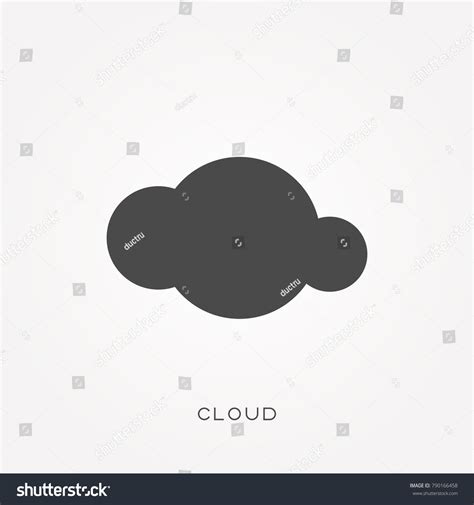 Silhouette Icon Cloud Stock Vector (Royalty Free) 790166458 | Shutterstock