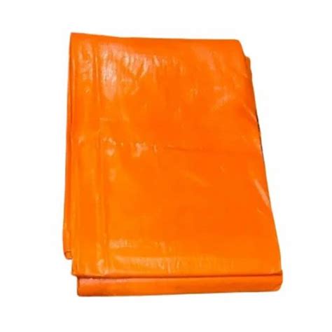 Pe Laminated Orange Hdpe Woven Tarpaulin Thickness Micron Size