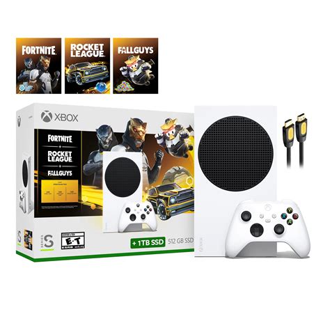 Microsoft Xbox Series S Gilded Hunter Bundle Fortnite Fall Guys And Rocket League Packs With