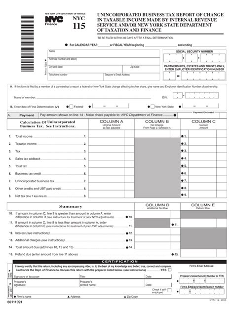 Nyc Dof Nyc Fill Out Tax Template Online Us Legal Forms