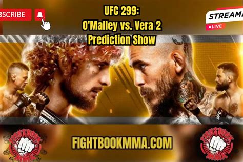 Ufc O Malley Vs Vera Prediction Show Fightbookmma S Picks